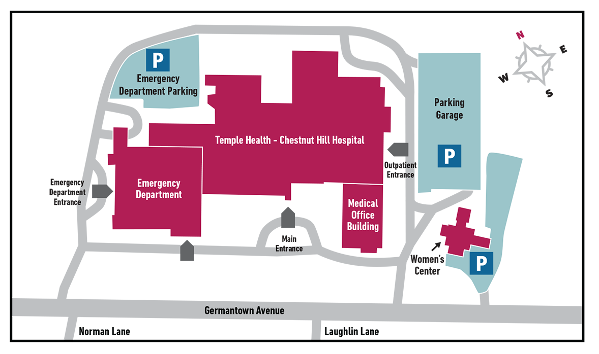 Temple Health   Chestnut Hill Hospital Campus Map 